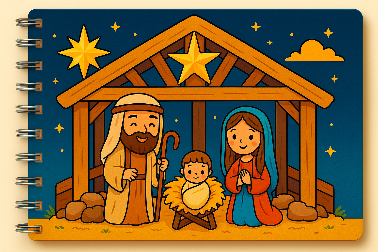 Atividade bíblica infantil sobre o natal de Jesus