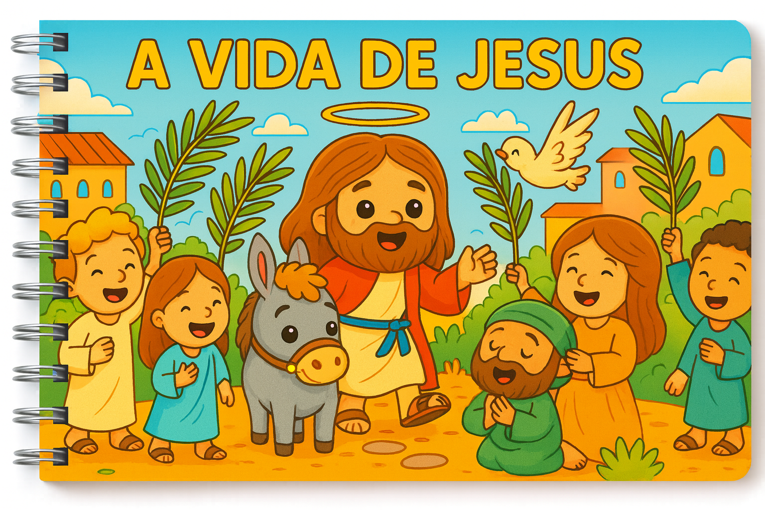 Atividade infantil sobre a vida de Jesus